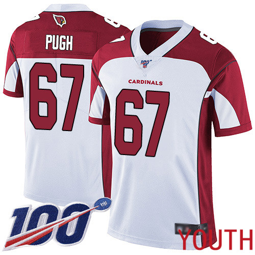 Arizona Cardinals Limited White Youth Justin Pugh Road Jersey NFL Football #67 100th Season Vapor Untouchable->youth nfl jersey->Youth Jersey